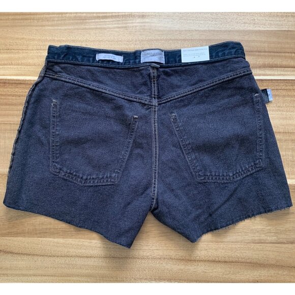 Universal Thread Womens Black Denim Cut-Off Baggy Shorts Cotton Mid-Rise Size 6 - Picture 9 of 14